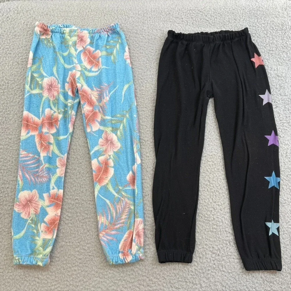 Chaser Z Supply So Niki Lot Outfit Girls 5 Romper Sweatshirt Sweatpants Play